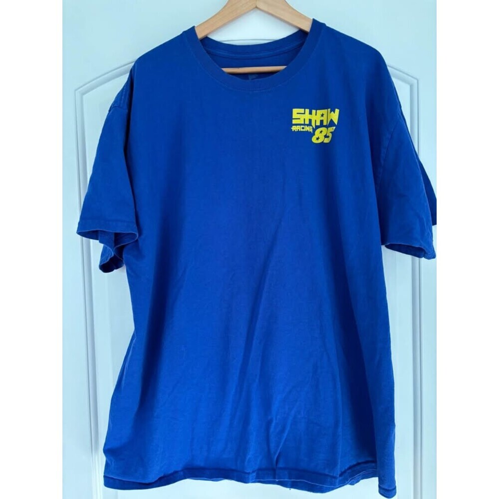 Shaw Racing 85 Dirt Late Model Track T-Shirt - Royal Blue, Hanes Men's 2XL